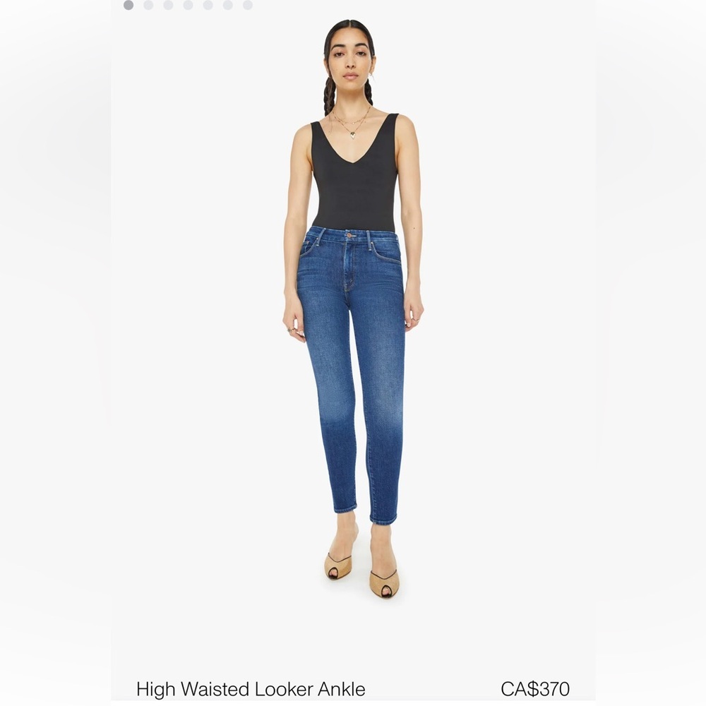 Mother Jeans High Waisted Looker Ankle Size 25
